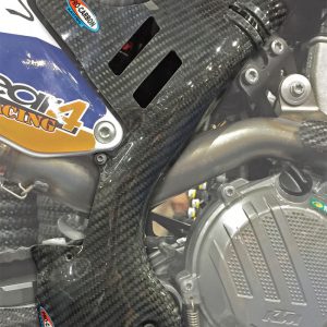 KTM EXC-F 250 350 4t 2017 2018 2x CARBON FRIZIONE COPERCHIO Lima Coperchio Cover 